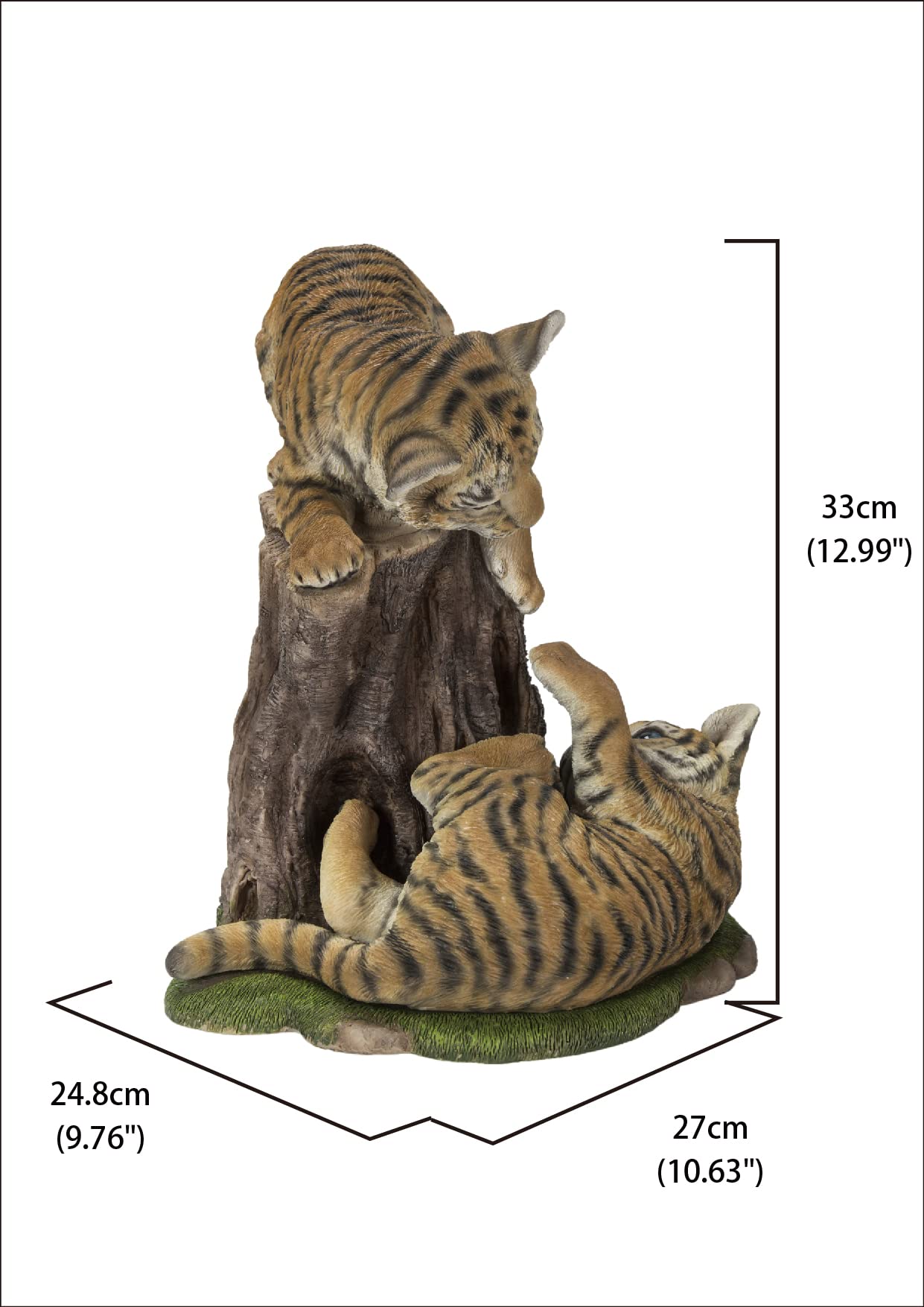 Playful Orange and Black Tiger Cubs Plush Toy - Perfect for Kids' Gifts, Nursery Decor, and Animal Lover Collections