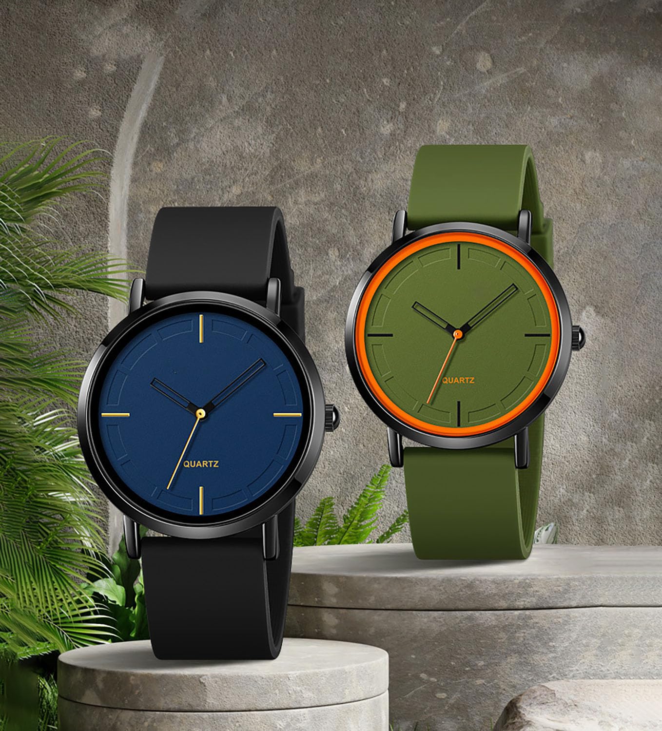 BESTKANG Fashion Analog Quartz Watch - Waterproof Silicone Strap Unisex Sports Watch for Men & Women | Perfect for Running, Swimming & Outdoor Activities