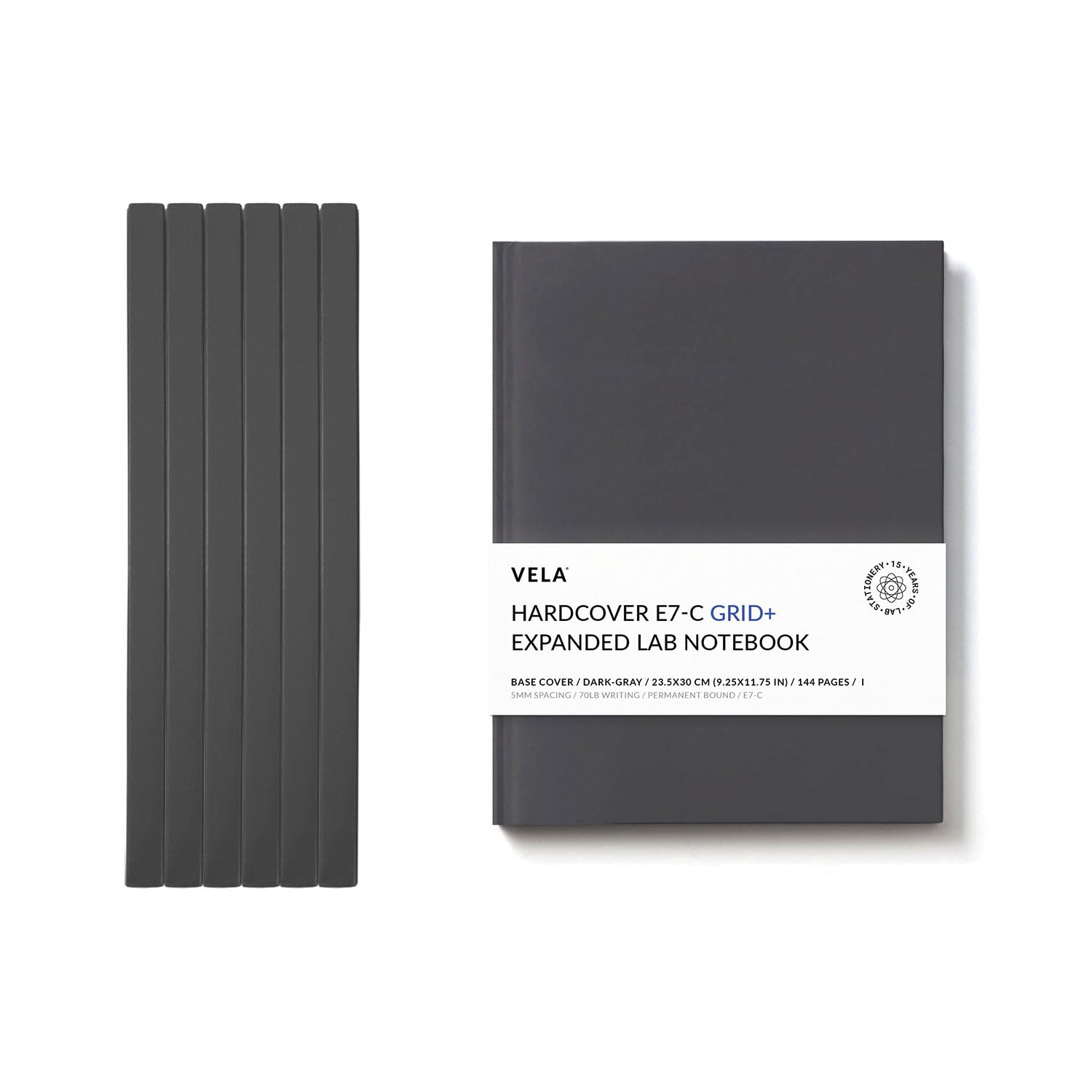 Premium E7-C Expanded Hardcover Lab Notebook - 9.25