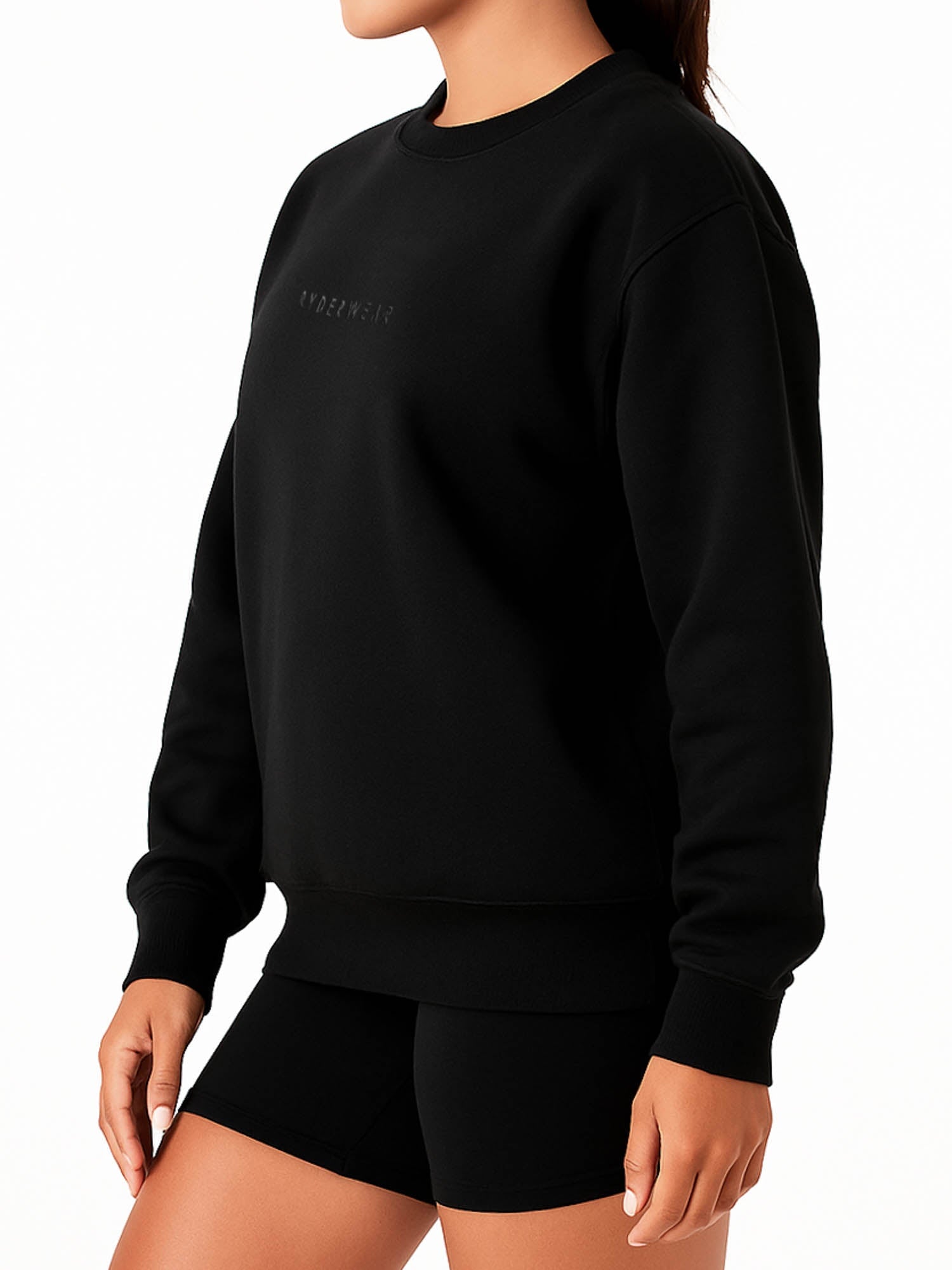 Men's Black Boyfriend Pullover Sweater - Cozy Oversized Knit Top for Casual Wear & Winter Layering