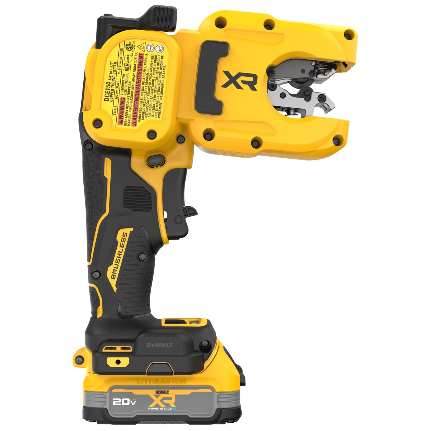 DEWALT DCE154E1 20V MAX XR® Cordless 1-1/4 Inch Copper Tubing Cutter Kit - Professional Plumbing Tool for HVAC, Refrigeration & Pipe Installation