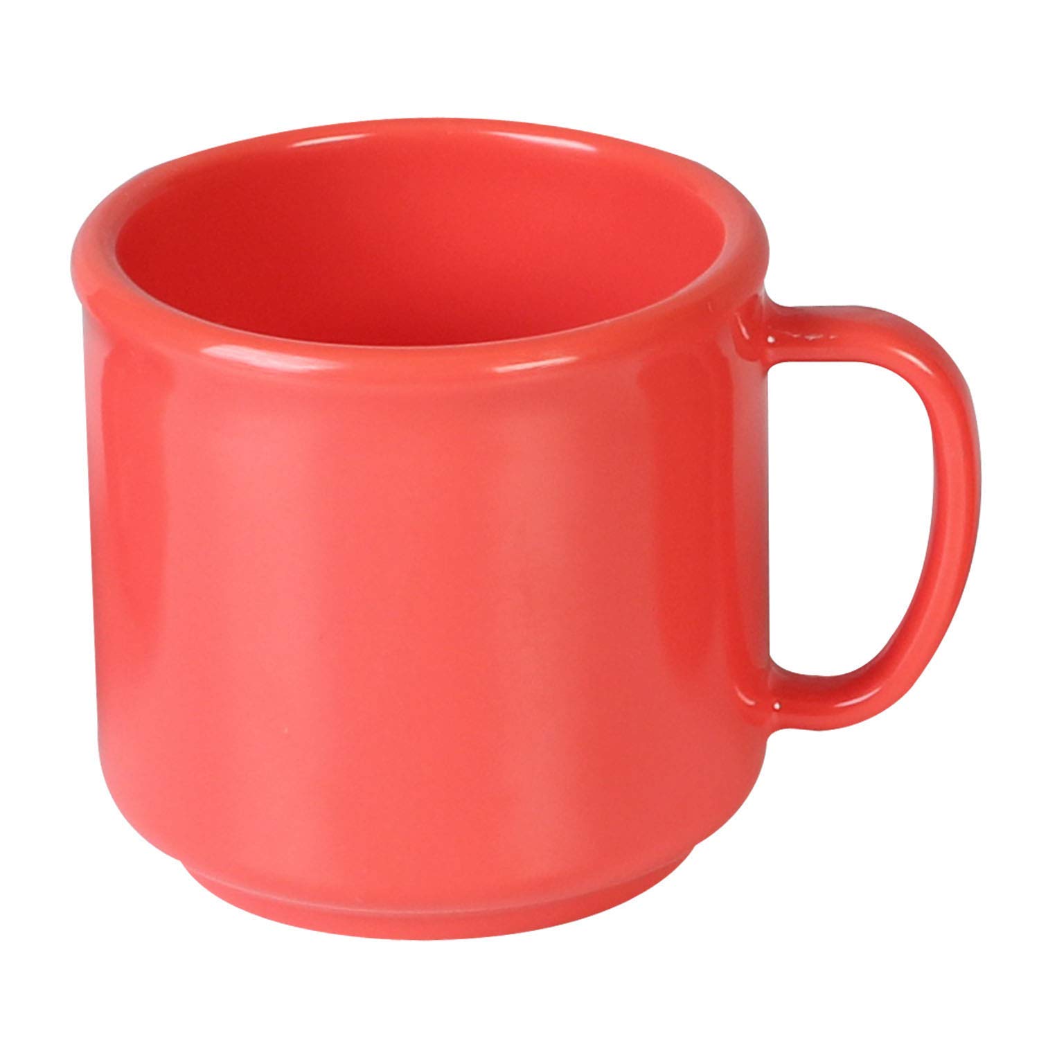 Thunder Group Orange Melamine Dinnerware 10 oz Mug - Set of 12 | Durable & Lightweight Coffee Cups for Restaurants, Cafes, and Outdoor Dining