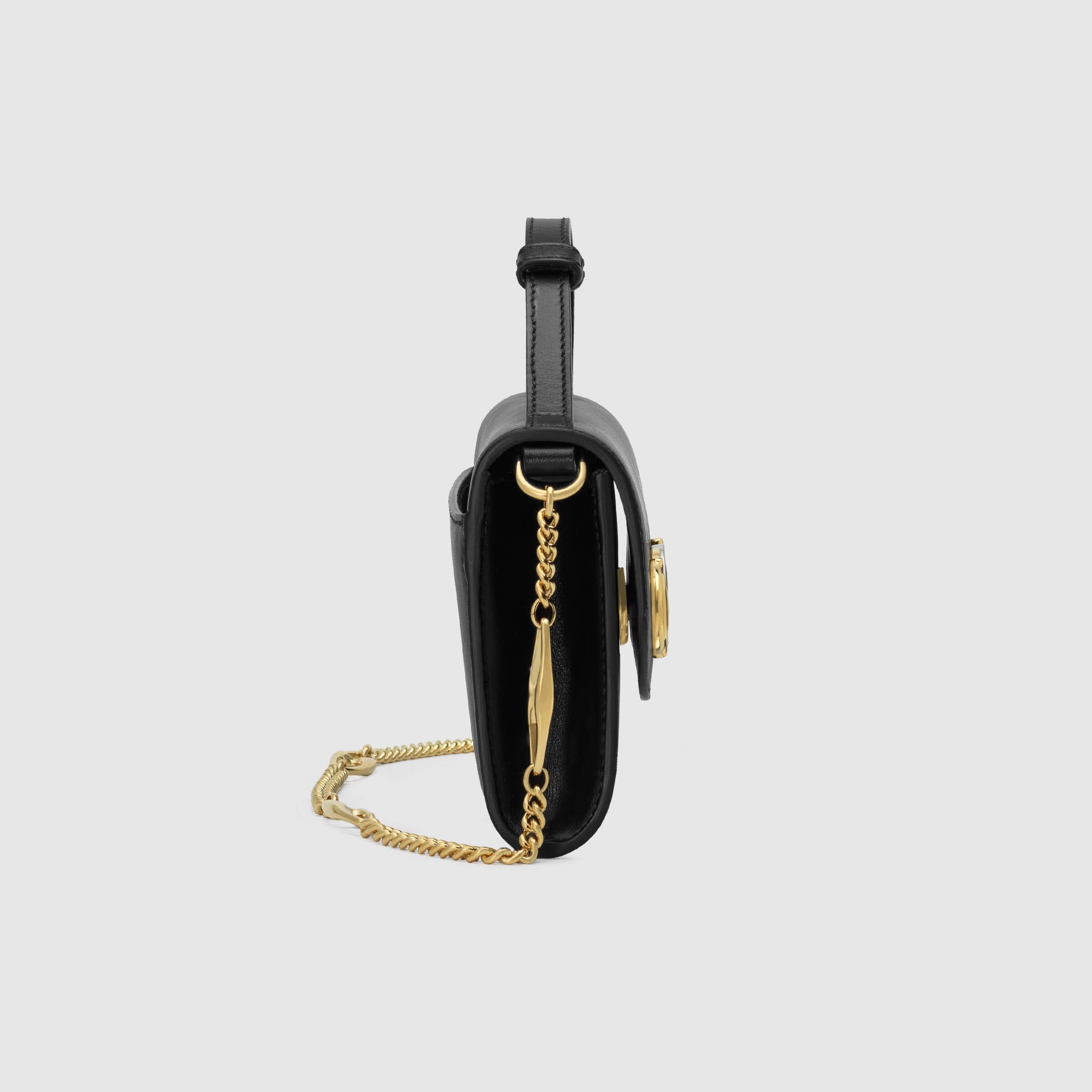 Gucci Zumi Black Smooth Leather Mini Bag for Women - Luxury Designer Crossbody Purse for Evening Out & Party | Fashionable & Elegant Accessory