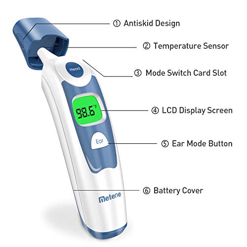 Non-Contact Digital Infrared Thermometer for Adults & Kids - Fast Accurate Fever Detection with Memory Recall & Fever Alarm - Perfect for Home, Hospital, and Travel Use