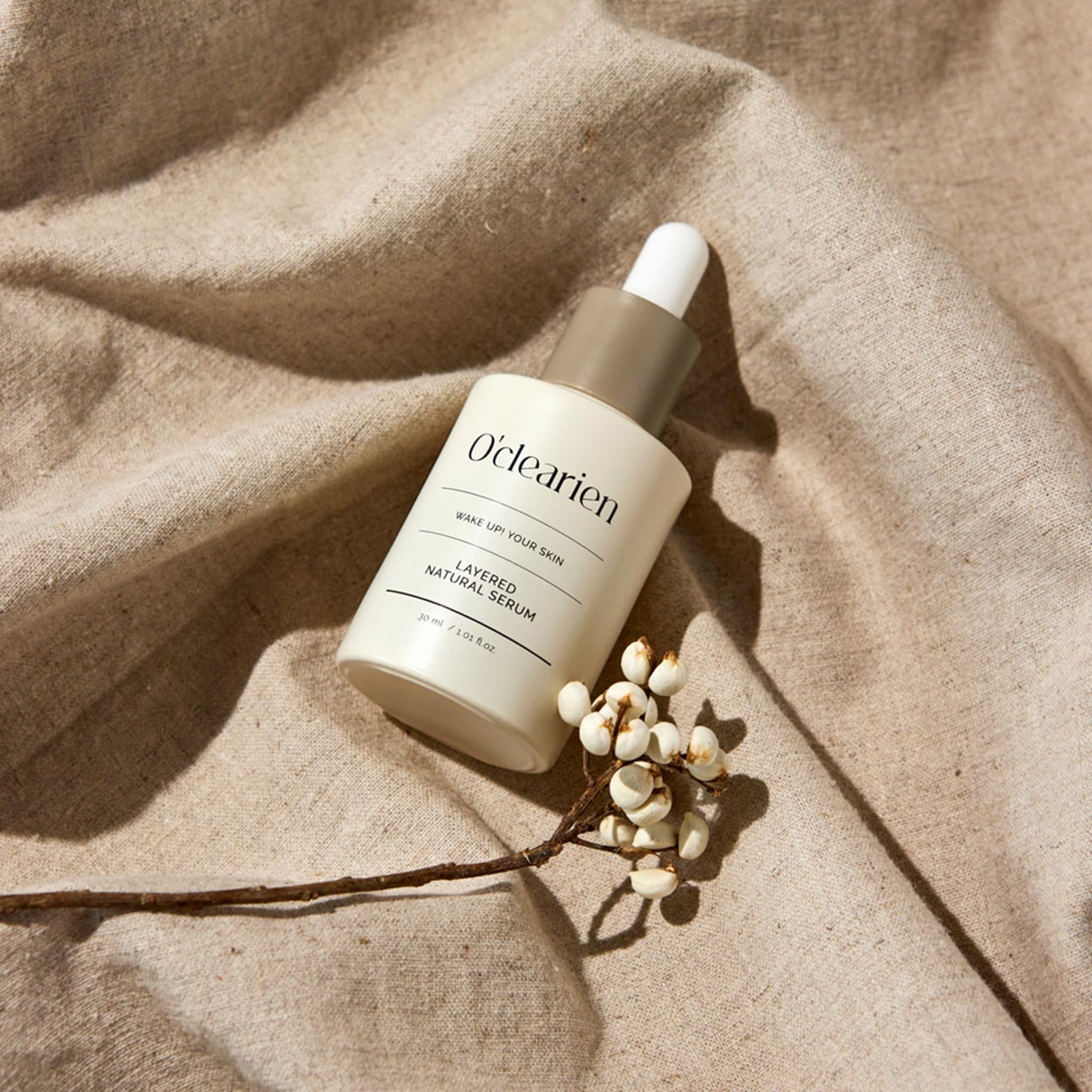 Oclearien Layered Natural Serum - Low-Irritation, Hydrating & Anti-Wrinkle Korean Skincare | Plant-Based Formula for Oil-Moisture Balance | Vegan & Eco-Friendly | Perfect for Daily Skincare Routine & Nighttime Hydration
