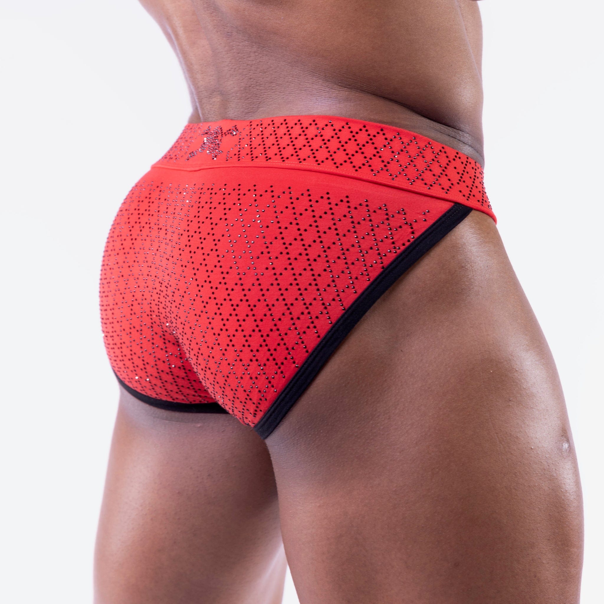Crystal Cloud Sport Brief Red - Breathable & Comfortable Men's Underwear for Running, Gym & Active Lifestyle