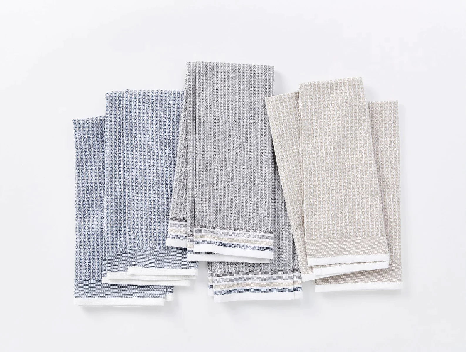 Premium Organic Waffle Weave Kitchen Towels Set of 6 - Super Absorbent & Eco-Friendly Dish Cloths for Cooking, Baking & Home Cleaning