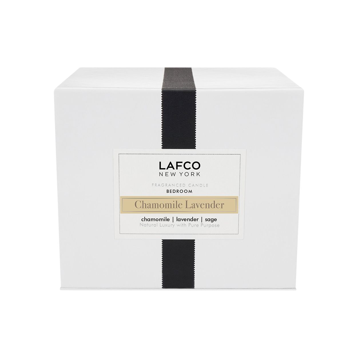 Premium Chamomile Lavender Scented Candle - Natural Soy Wax, Long-Lasting Aromatherapy for Relaxation & Stress Relief - Perfect for Bedroom, Bathroom & Meditation Spaces