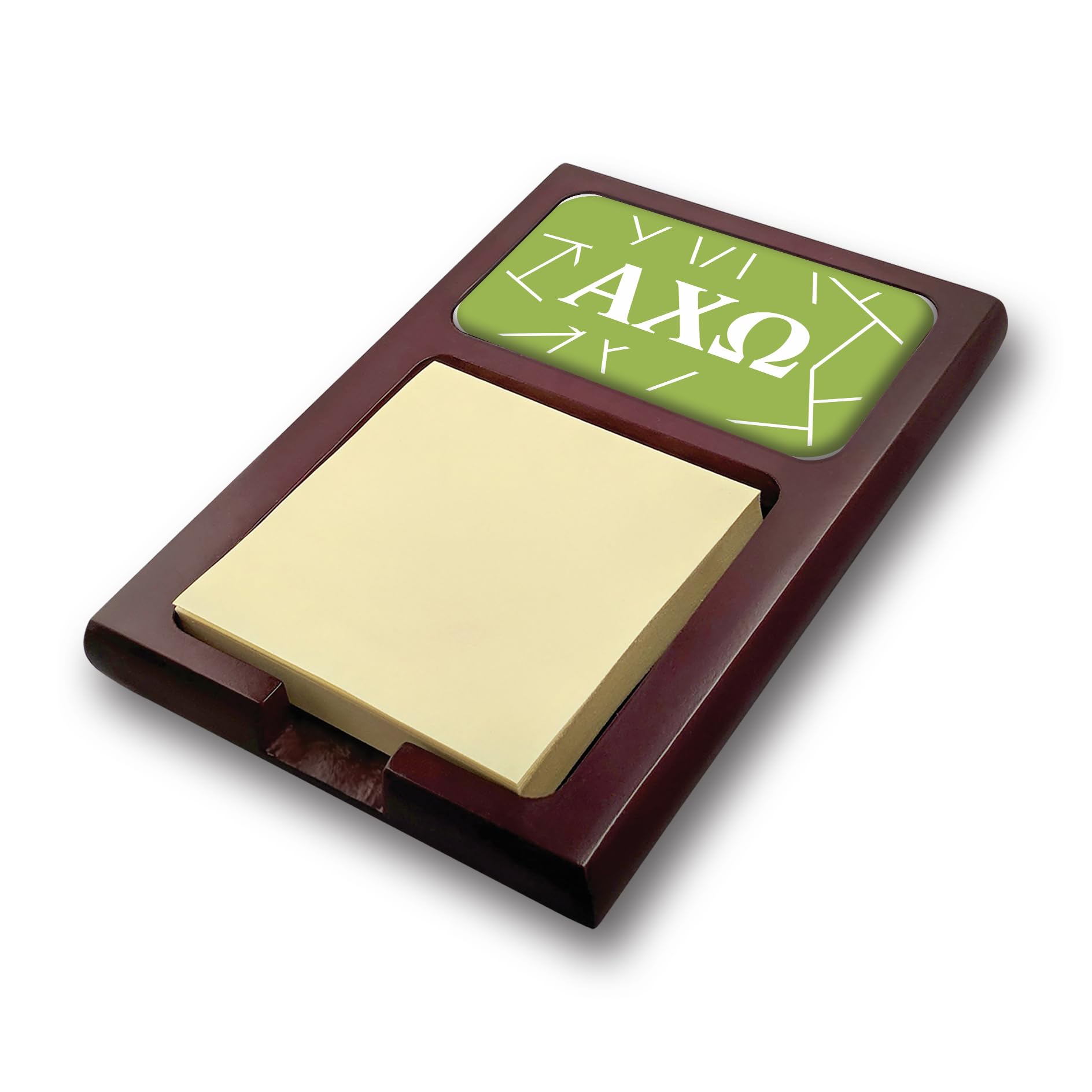 Alpha Chi Omega Sorority Wooden Desk Organizer - Greek Letter Office Supplies for College Students & Sorority Sisters - Perfect for Dorm Rooms, Study Spaces & Gift Giving