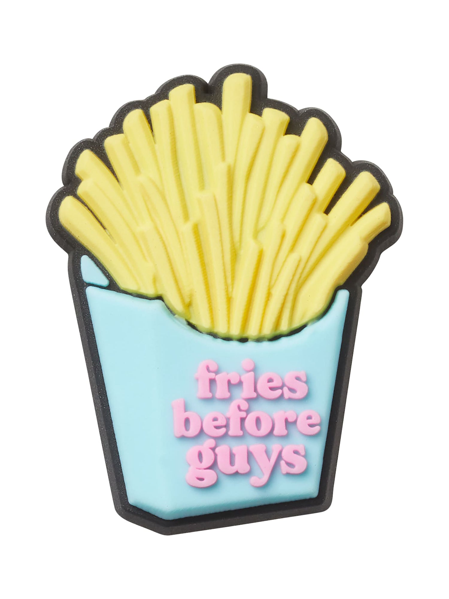 Crocs Jibbitz Charms - Fries Before Guys Design - Fun Shoe Accessories for Women & Men - Perfect for Casual Wear, Beach & Pool Days