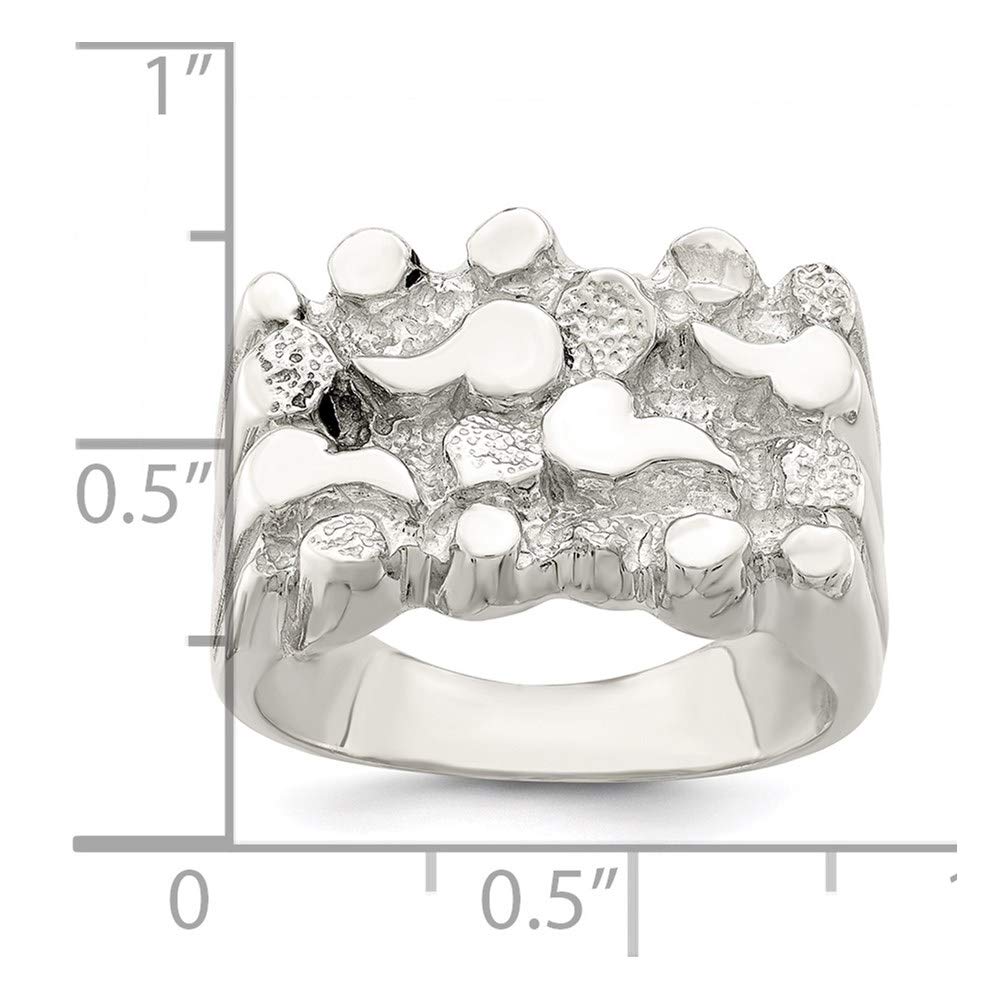925 Sterling Silver Women's Nugget Ring - Elegant Stackable Minimalist Jewelry for Everyday Wear | Perfect Gift for Her, Anniversary, Birthday & Special Occasions