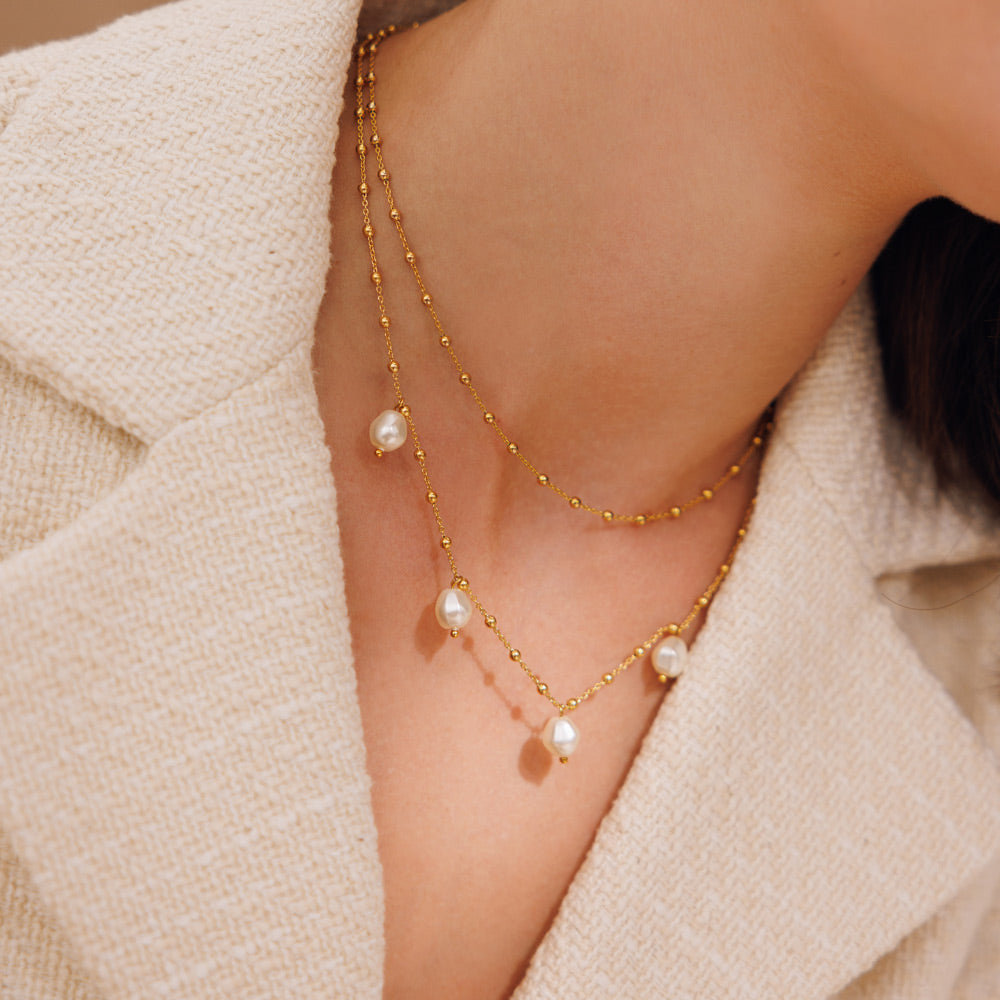 Emmy Necklace - Elegant Gold Plated Pendant for Women | Perfect Gift for Her, Birthday, Anniversary & Special Occasions | Wear Daily or for Evening Events