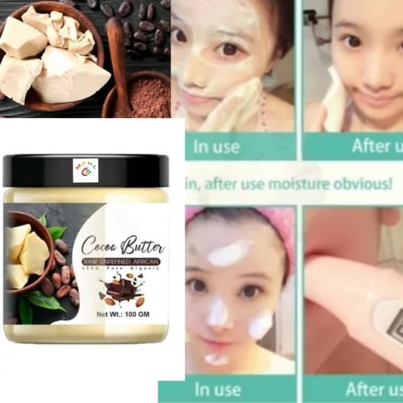 MFHL Organic Cocoa Butter Body Lotion for Dry Skin - Deep Moisturizing & Nourishing Cream - Natural Hydration for Face, Hands & Body - Perfect for Winter Care & Daily Skincare Routine