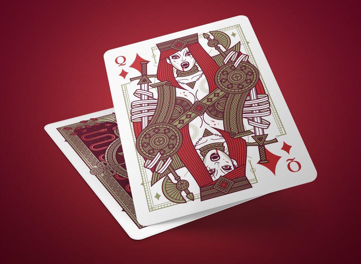 Premium SINS Red Corpus Playing Cards - Elegant Deck for Poker, Blackjack, Magic Tricks & Game Nights - Perfect for Parties, Casino Nights & Collectors