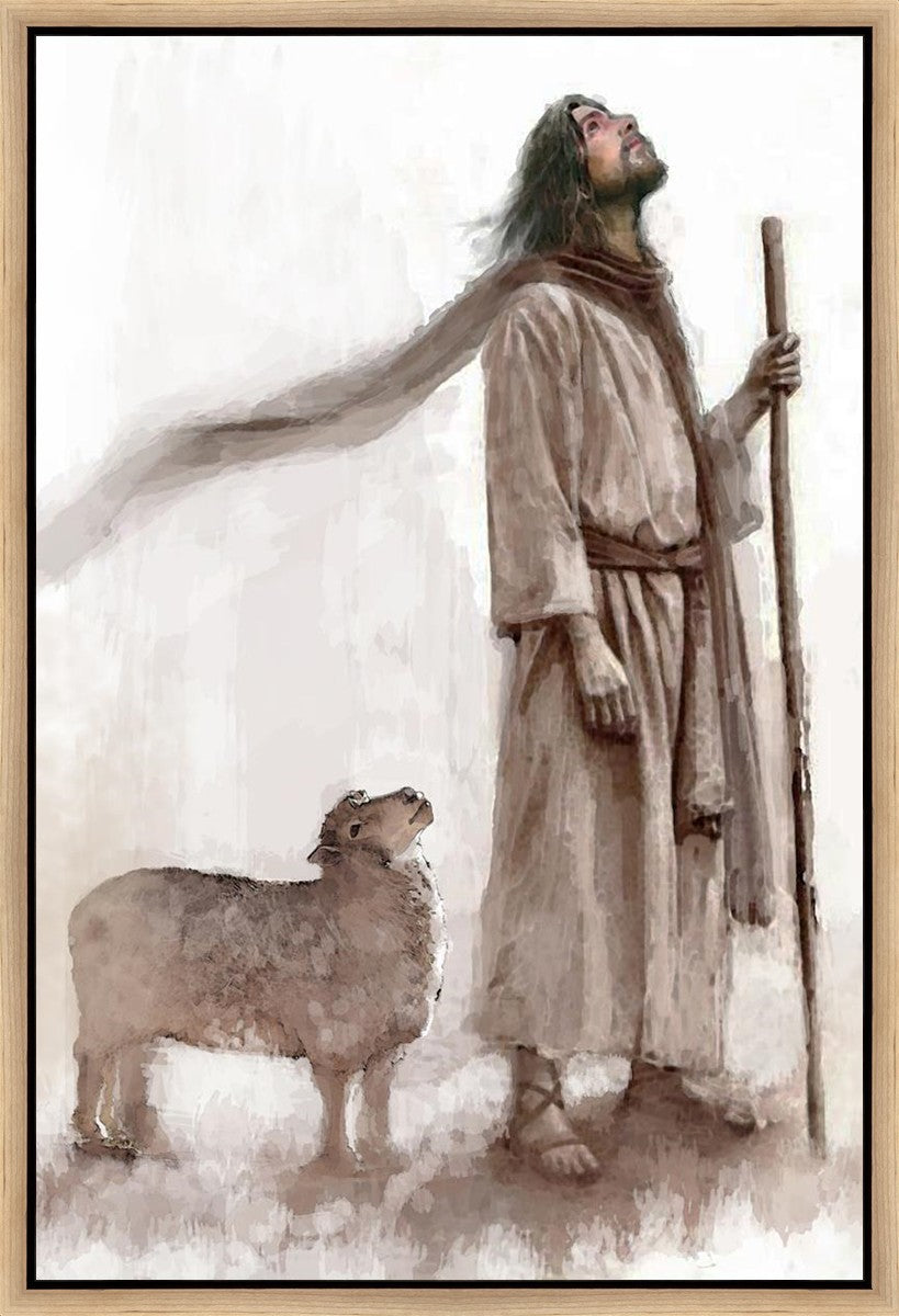 Look to Him Gallery Wrap Canvas - Inspirational Christian Wall Art for Home, Church & Office Decor - Perfect for Living Room, Bedroom & Prayer Spaces
