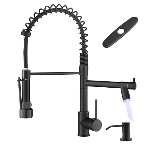 black with soap dispenser