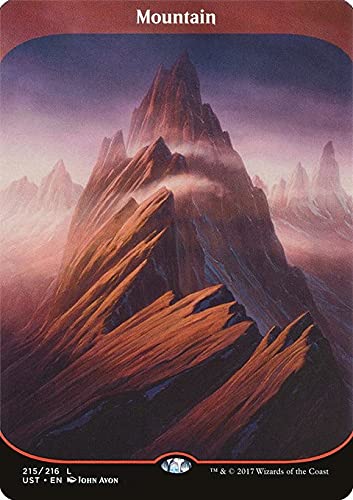 MTG Magic: The Gathering - Mountain (215) Unstable UST - Full Art Land Card for Commander, Modern & Casual Play - Perfect for MTG Deck Building & Collectors