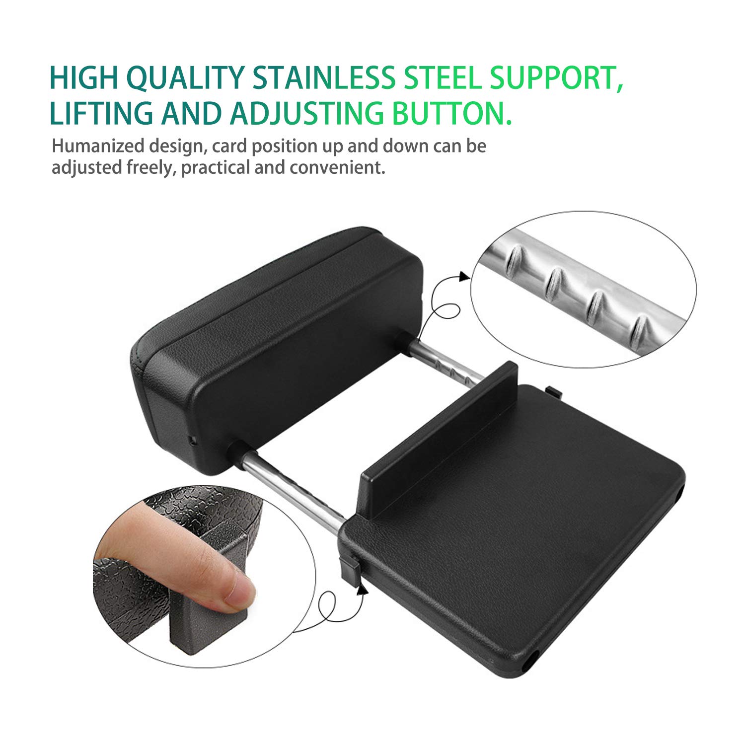 Universal Car Armrest Extender - Adjustable Height Comfort Pad for SUV & Truck Drivers