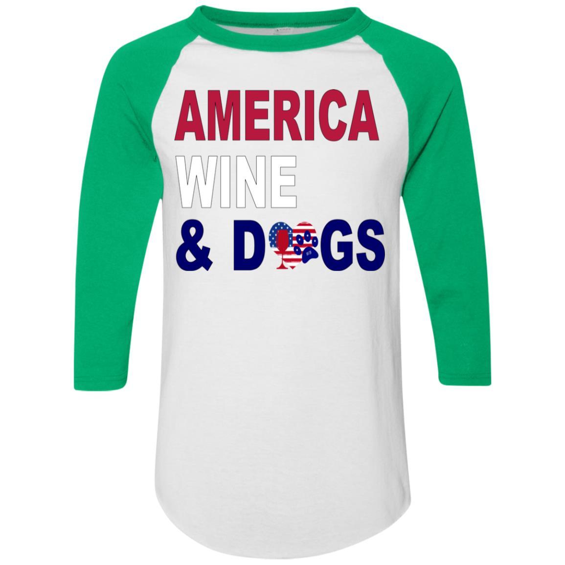WineyBitches.Co Colorblock Raglan Jersey - Stylish Women's Baseball Tee for Casual Wear, Lounge & Outfits