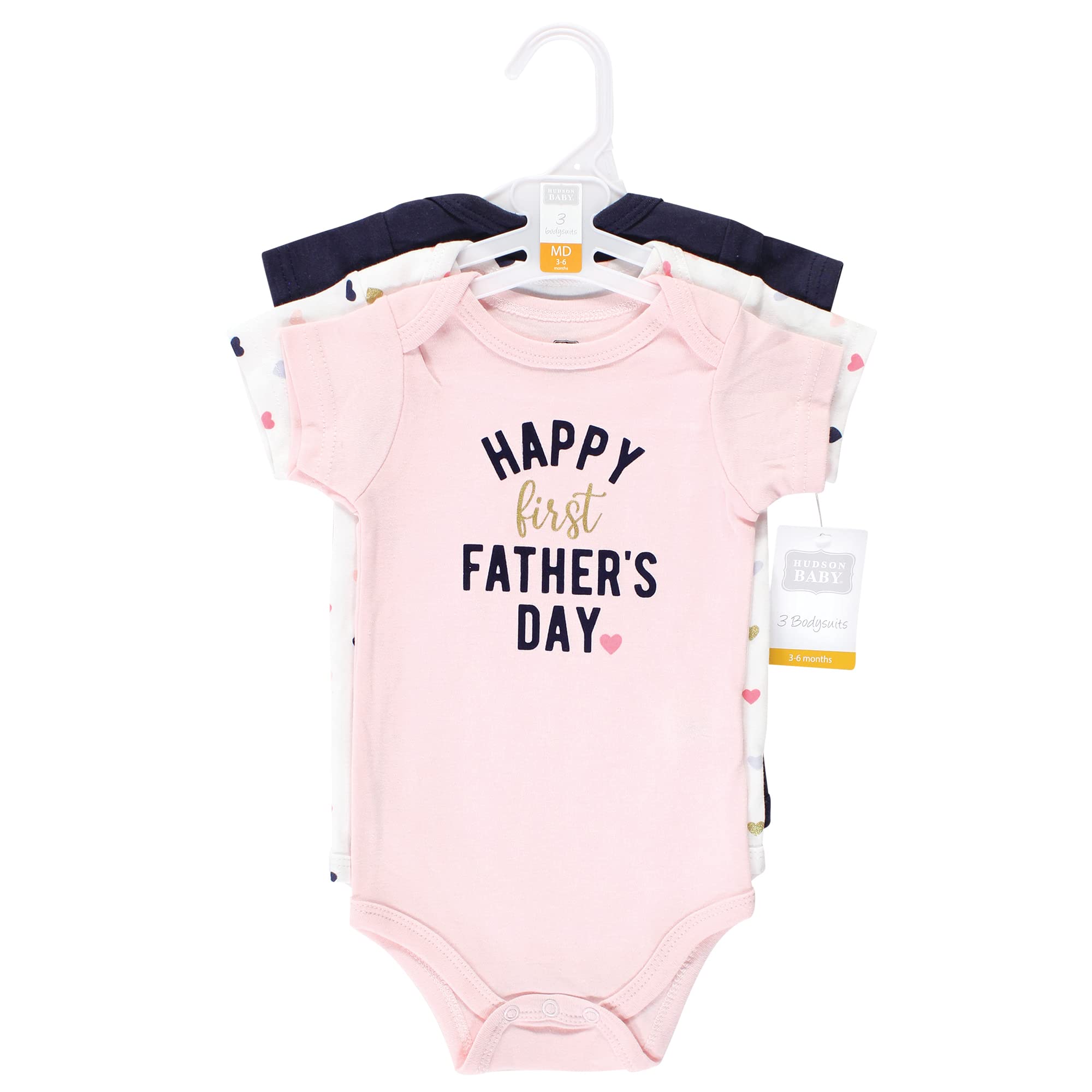 Hudson Baby Soft Cotton Bodysuits - 5-Pack for Newborns & Infants | Comfortable, Breathable Onesies for Everyday Wear, Playtime & Sleep
