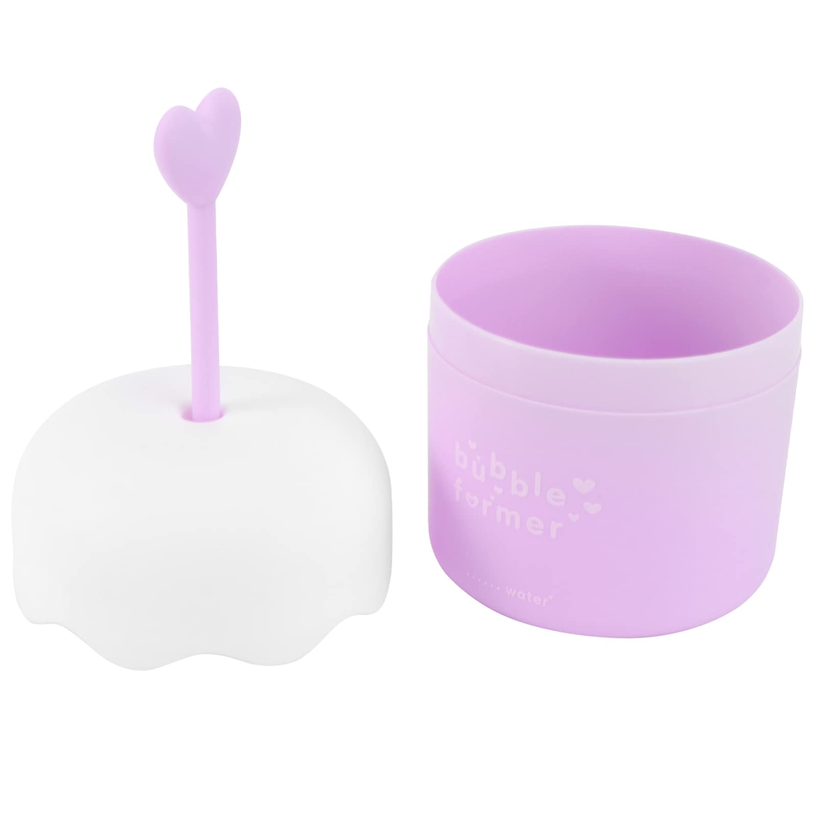 PATKAW Kids Shampoo & Facial Cleanser - Portable Foam Cup with Manual Bubble Maker for Gentle Skin Cleansing | Travel-Friendly Bubbler Cup for Kids Hair & Face Care | Perfect for Travel, Bath Time & Sensitive Skin (Purple)