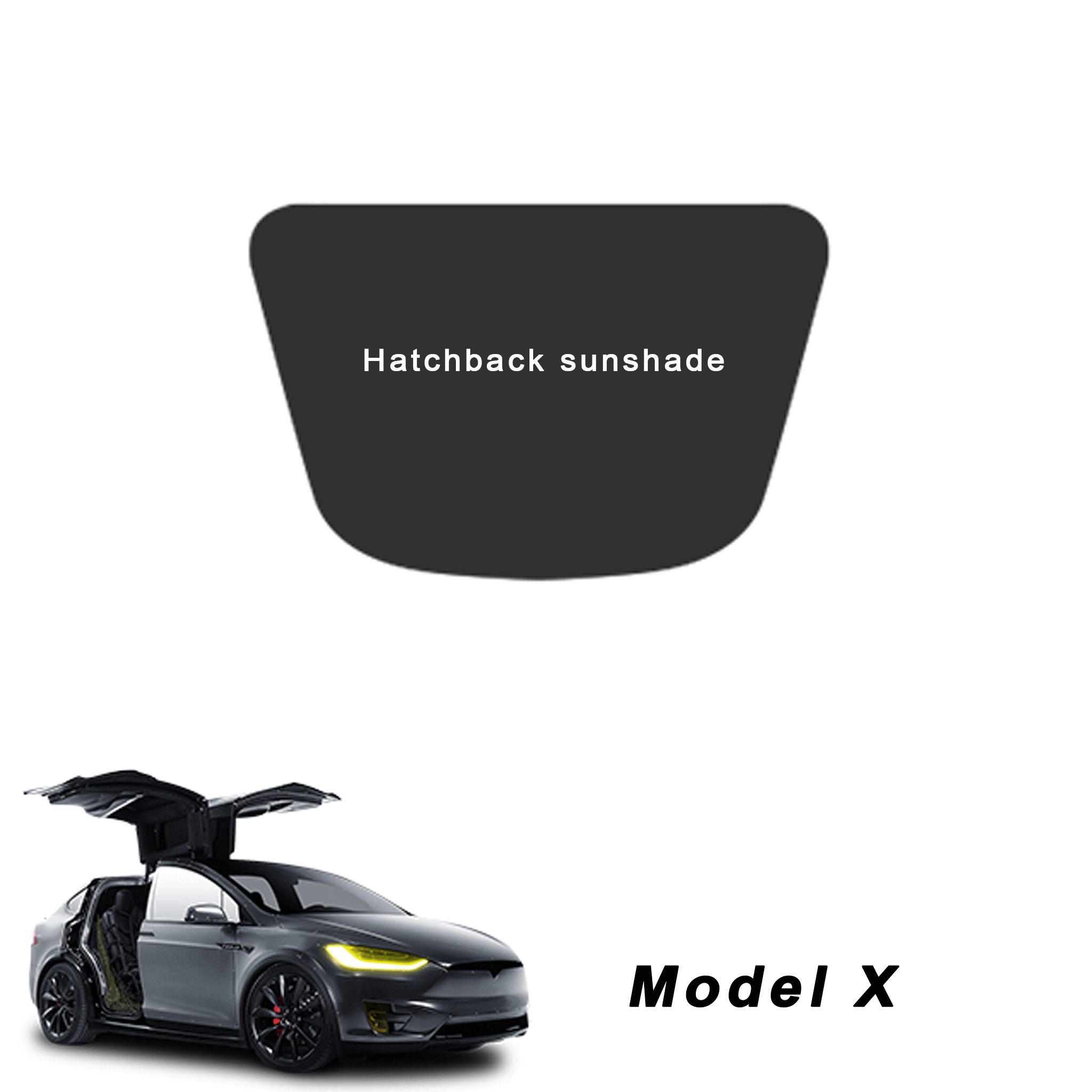 Tesla Model X Sunshade Roof Cover for Pre-Refresh & Newer Models (2016-2025) - UV Protection & Heat Reduction for Summer Driving & Parking