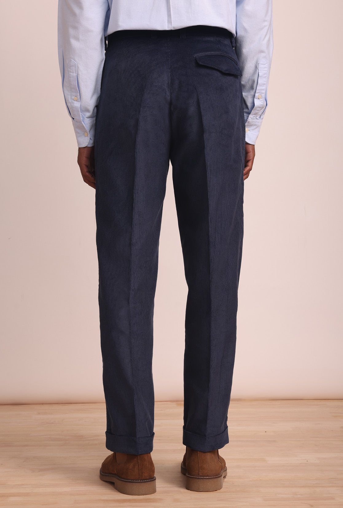Men's Corduroy Pants - WADE Slim Fit Stretch Comfortable Casual Trousers for Work, Office & Everyday Wear