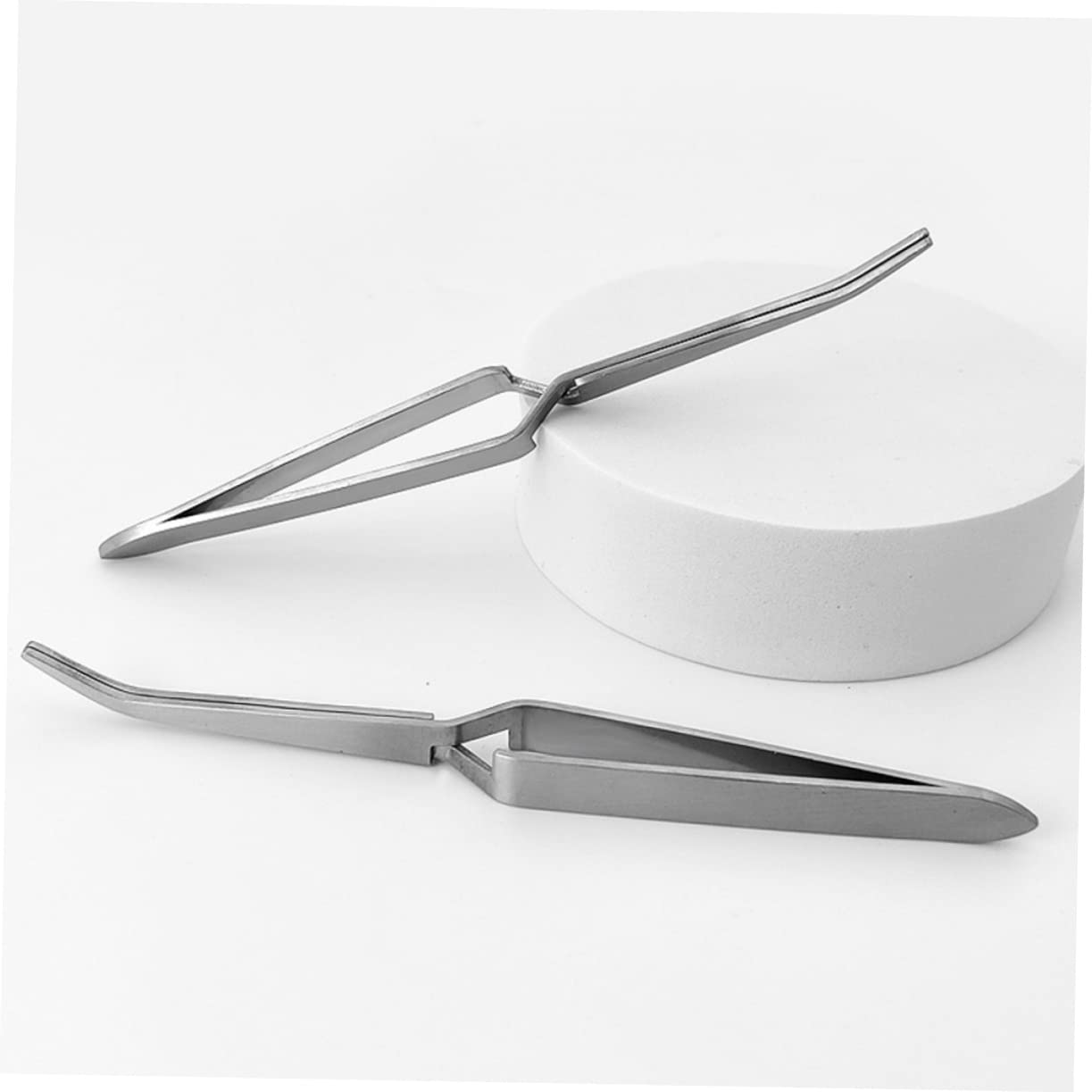 Healeved 3-Piece Stainless Steel Nail Art Tweezers Set – Precision Manicure Tools for Eyelashes, Decals & Nail Care (14.7x2cm) | Perfect for DIY Nail Art, Salon Professionals & Home Grooming