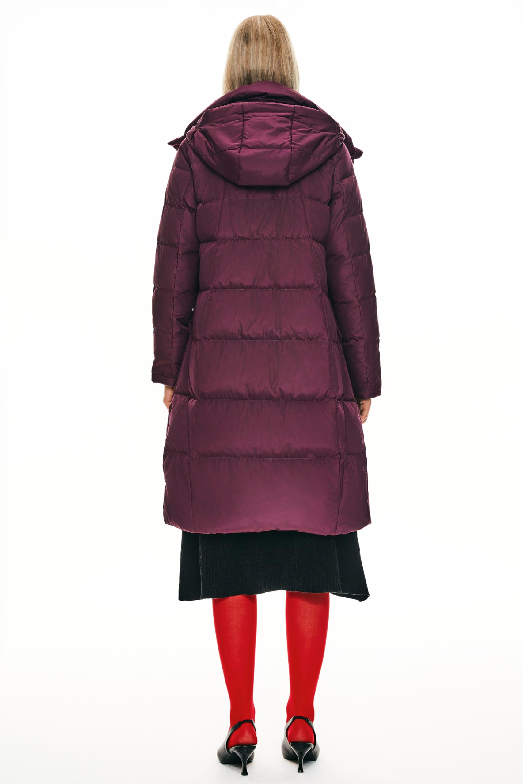 Orolay Women's Thickened Hooded Down Jacket - Warm Long Winter Coat for Cold Weather | Outdoor Activities, Skiing, Snowboarding & Daily Wear