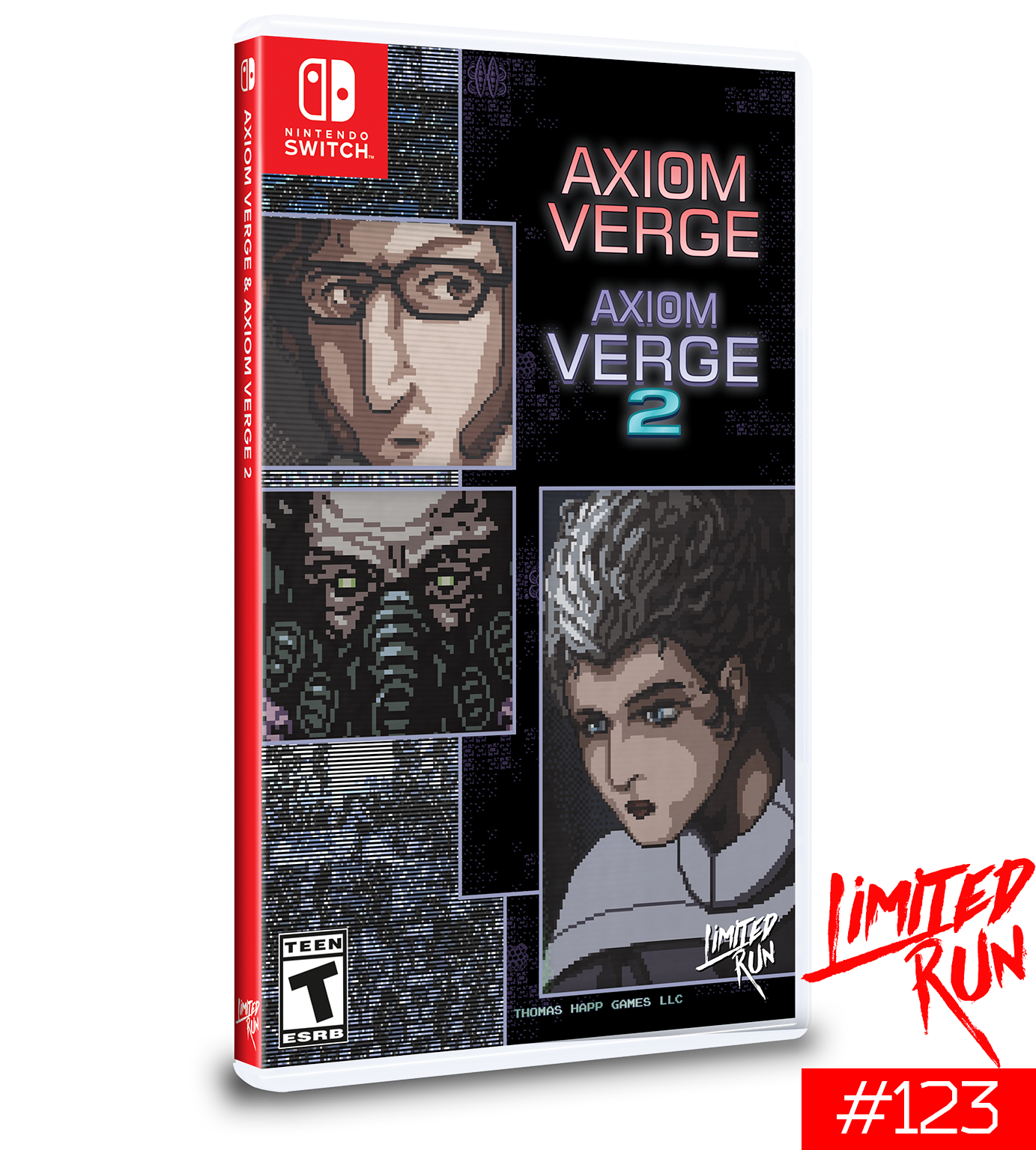 Axiom Verge 1 & 2 Double Pack - Nintendo Switch Limited Edition #123 - Collector's Bundle for Retro Gaming Enthusiasts | Perfect for Home Entertainment & Gaming Collections