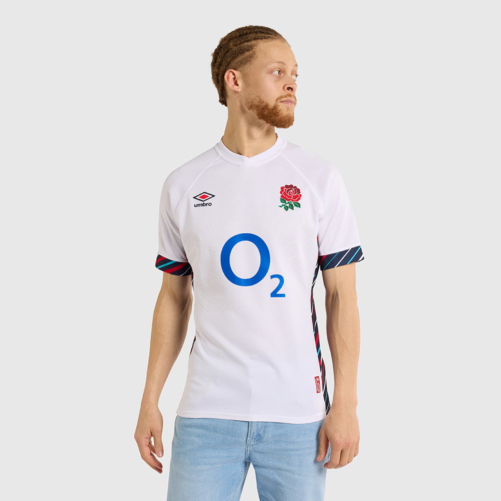 England Rugby 24/25 Home Pro Jersey - Authentic Performance Rugby Shirt for Men - Perfect for Match Days, Training & Fan Support