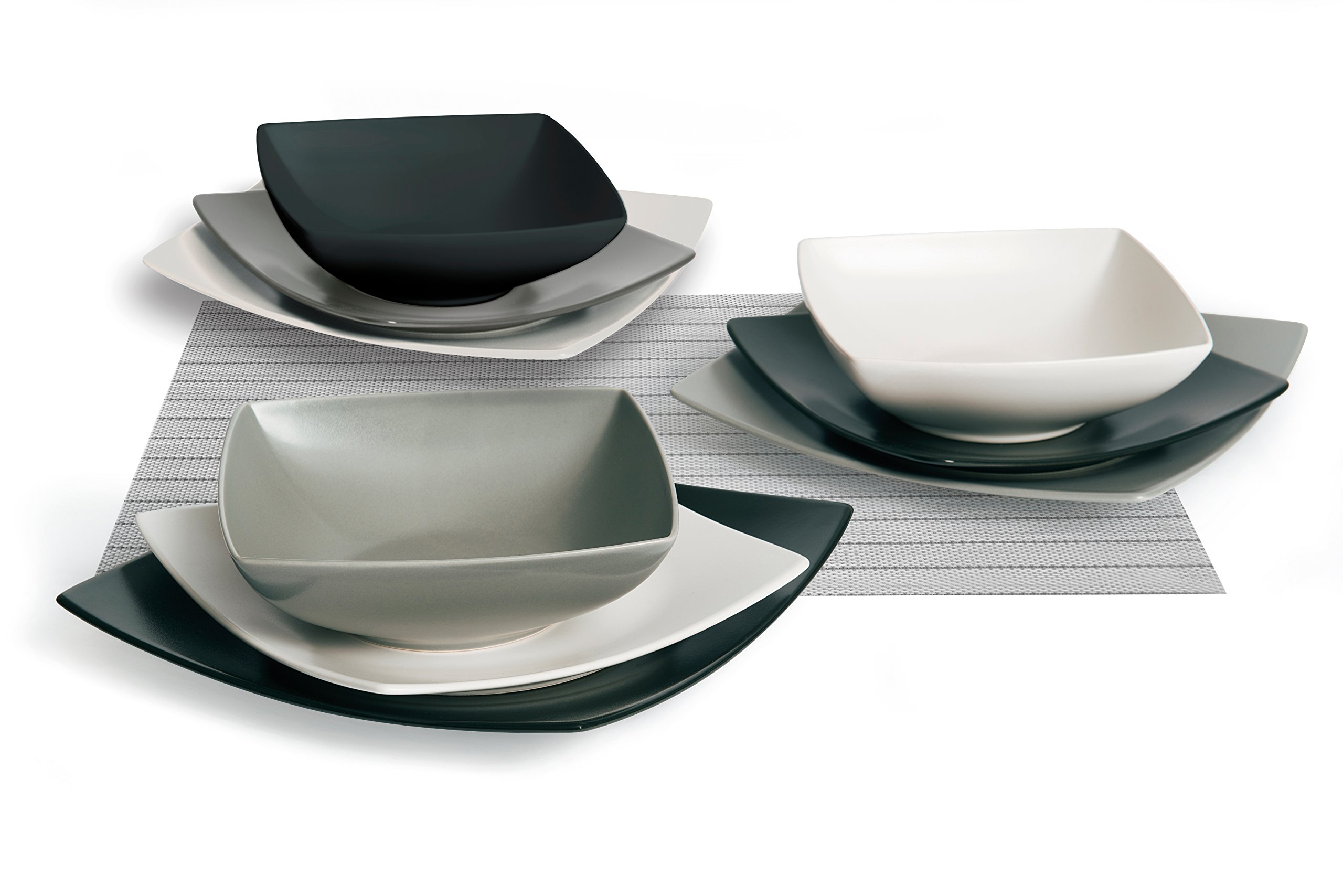 Premium White Ceramic Dinner Plates - 10.5 Inch Round Porcelain Plates for Restaurants, Home Dining & Party Serving - Set of 4 (Bianco Collection)