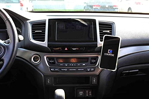 Course Motorsports DirectFit Phone Mount - Magnetic & Wireless Charging for Honda Pilot/Ridgeline (2016-2023) | Universal Smartphone Compatibility | Secure Hands-Free Driving | Perfect for Commuting, Road Trips & GPS Navigation
