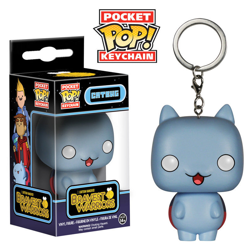 Bravest Warriors Cartoon Hangover Catbug Pocket Pop! Vinyl Keychain - Cute Collectible for Backpacks, Keys & Gifts | Perfect for Fans & Pop Culture Enthusiasts