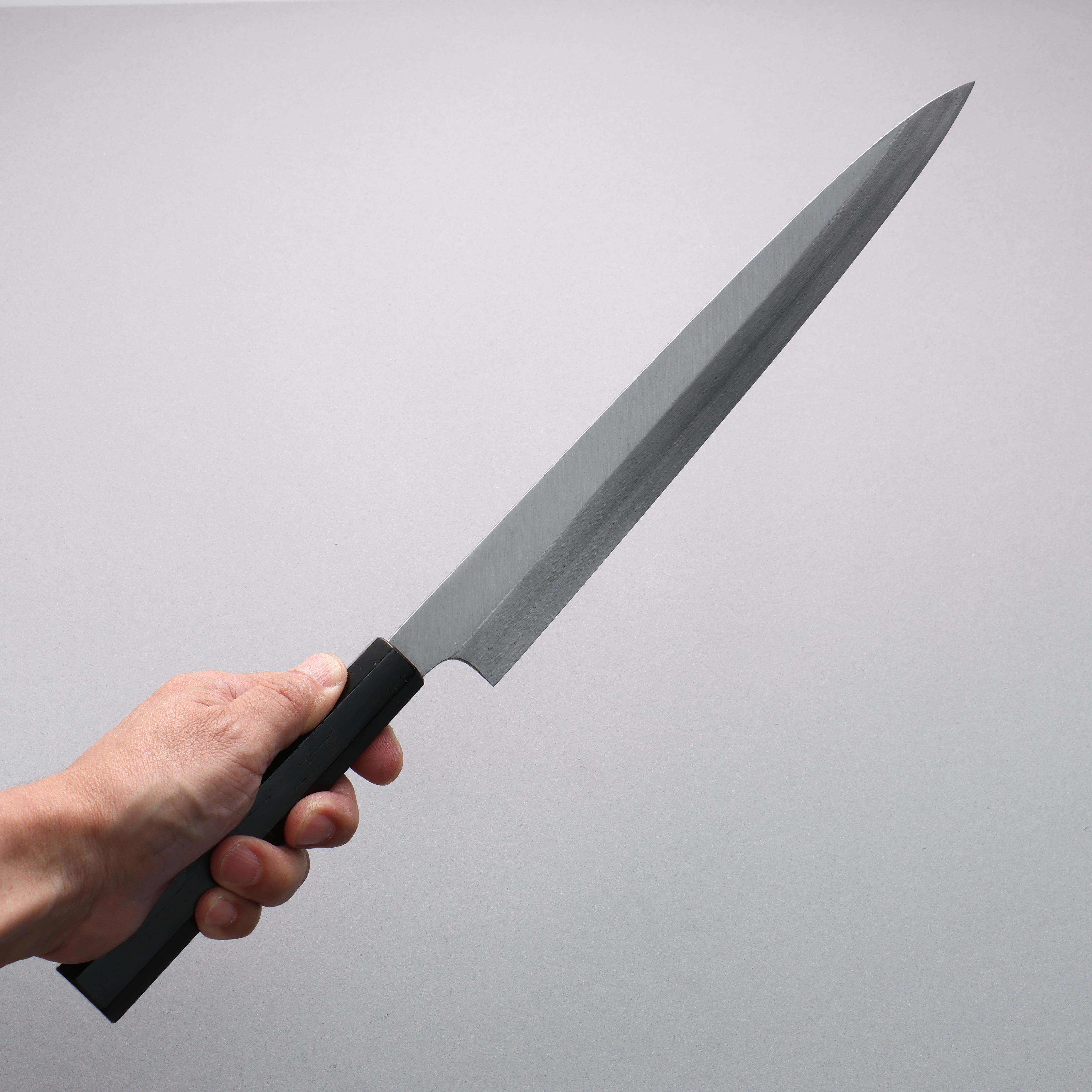 Premium Japanese Yanagiba Sushi Knife 300mm - Blue Steel No.2 Blade with Ebony Wood Handle - Professional Sushi & Sashimi Preparation Tool for Chefs & Home Cooks