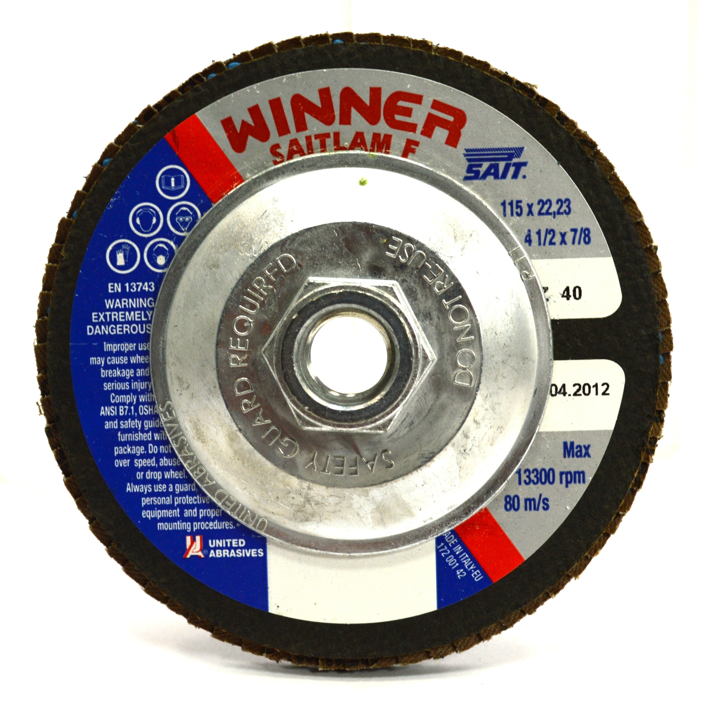 SAIT Zirconium Flap Disc 4-1/2