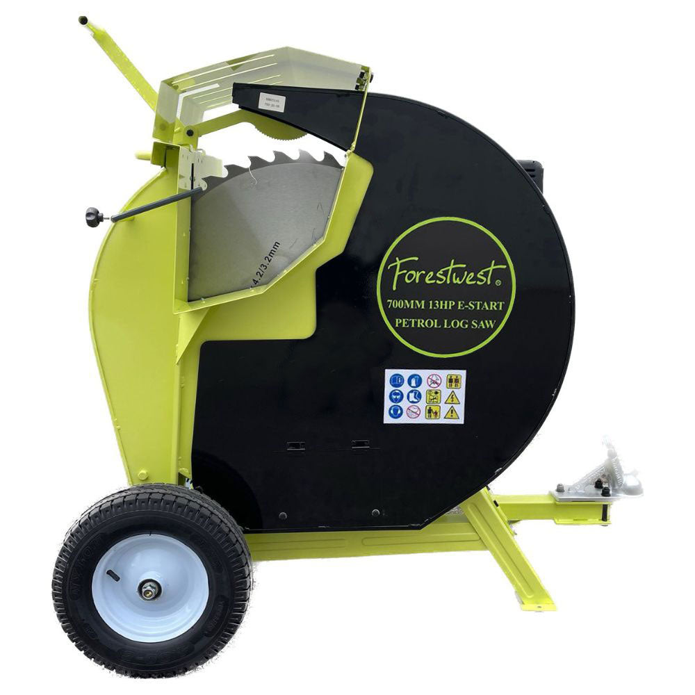 Forestwest 700MM 13HP Gasoline Log Saw with Electric Start - BM11081E - Powerful Wood Cutting Tool for Firewood, Lumber, and Tree Trimming
