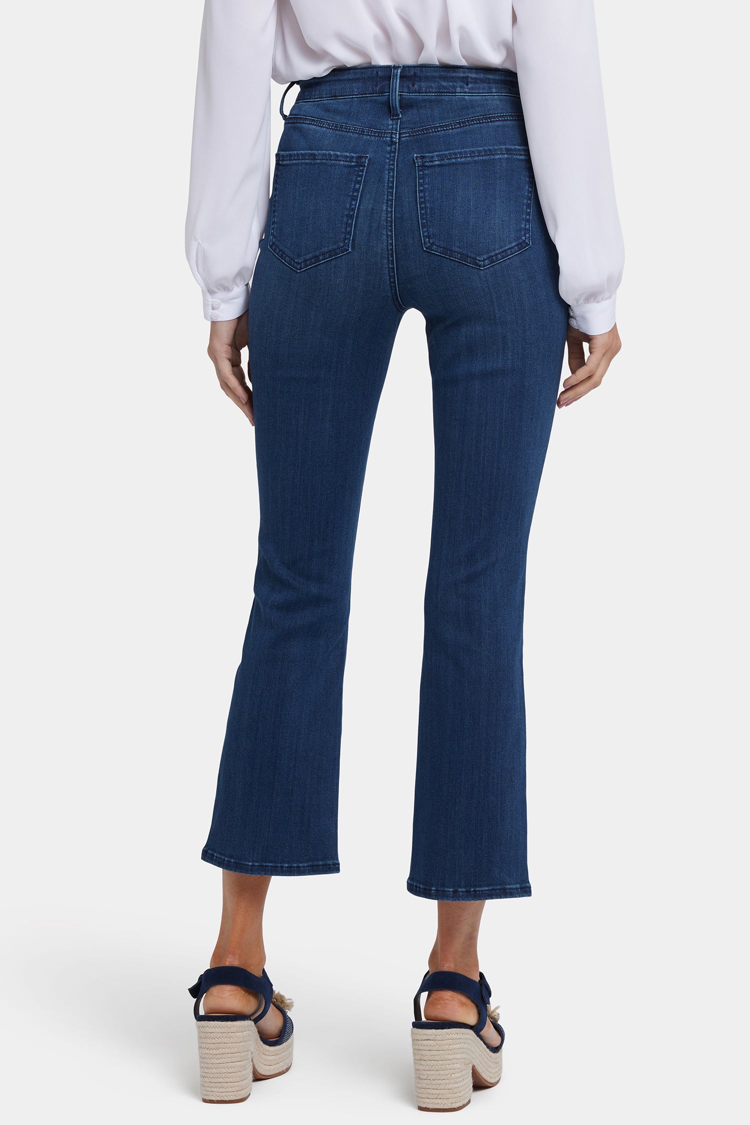 Billie Mini Bootcut Ankle Jeans for Women - Ibiza Blues Wash | High Waisted Stretch Denim Pants | Perfect for Casual Outfits & Night Out