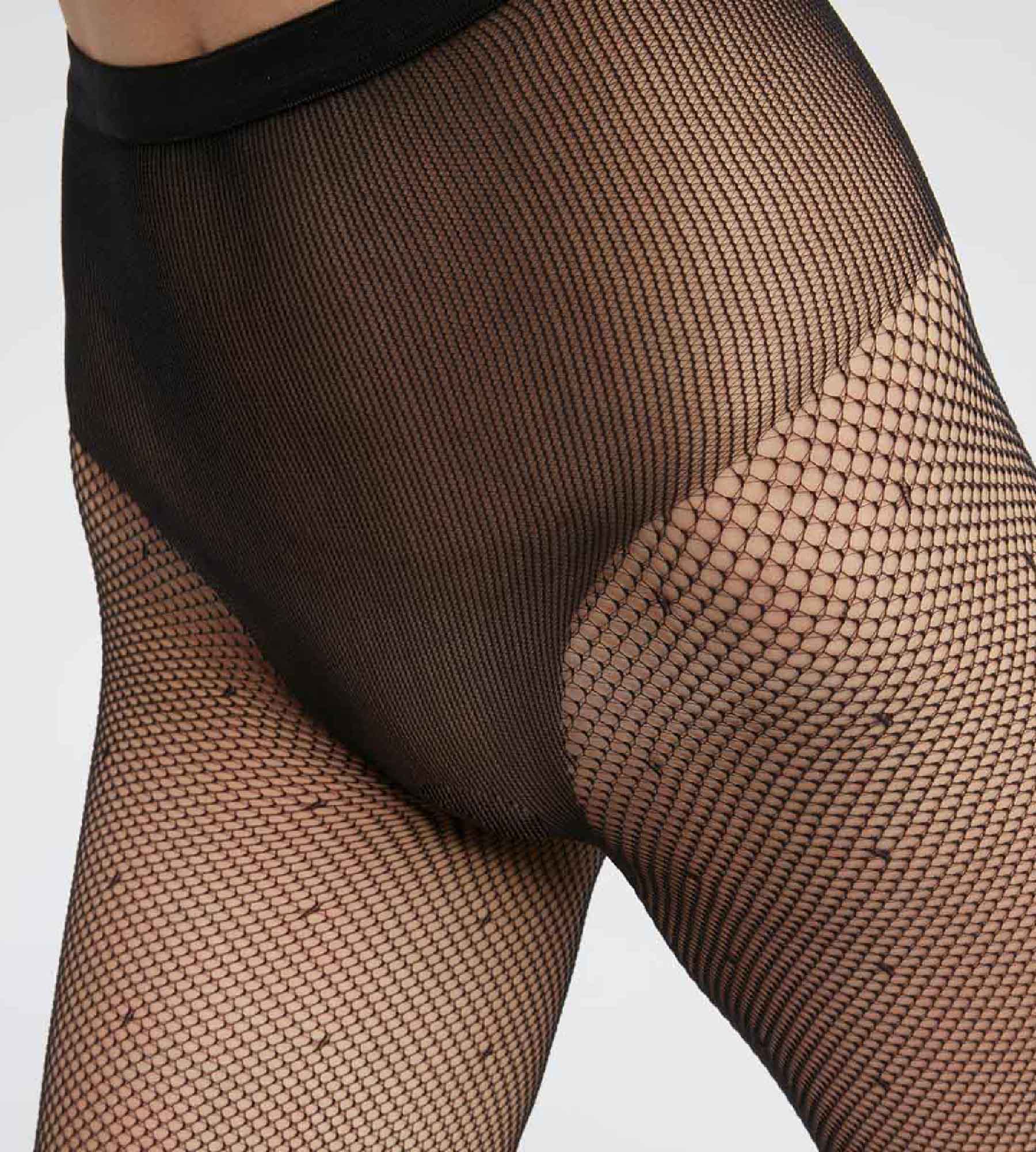 Sexy Black Lace Polka Dot Women's Tights with High Cut - Perfect for Date Night, Cosplay & Burlesque Shows
