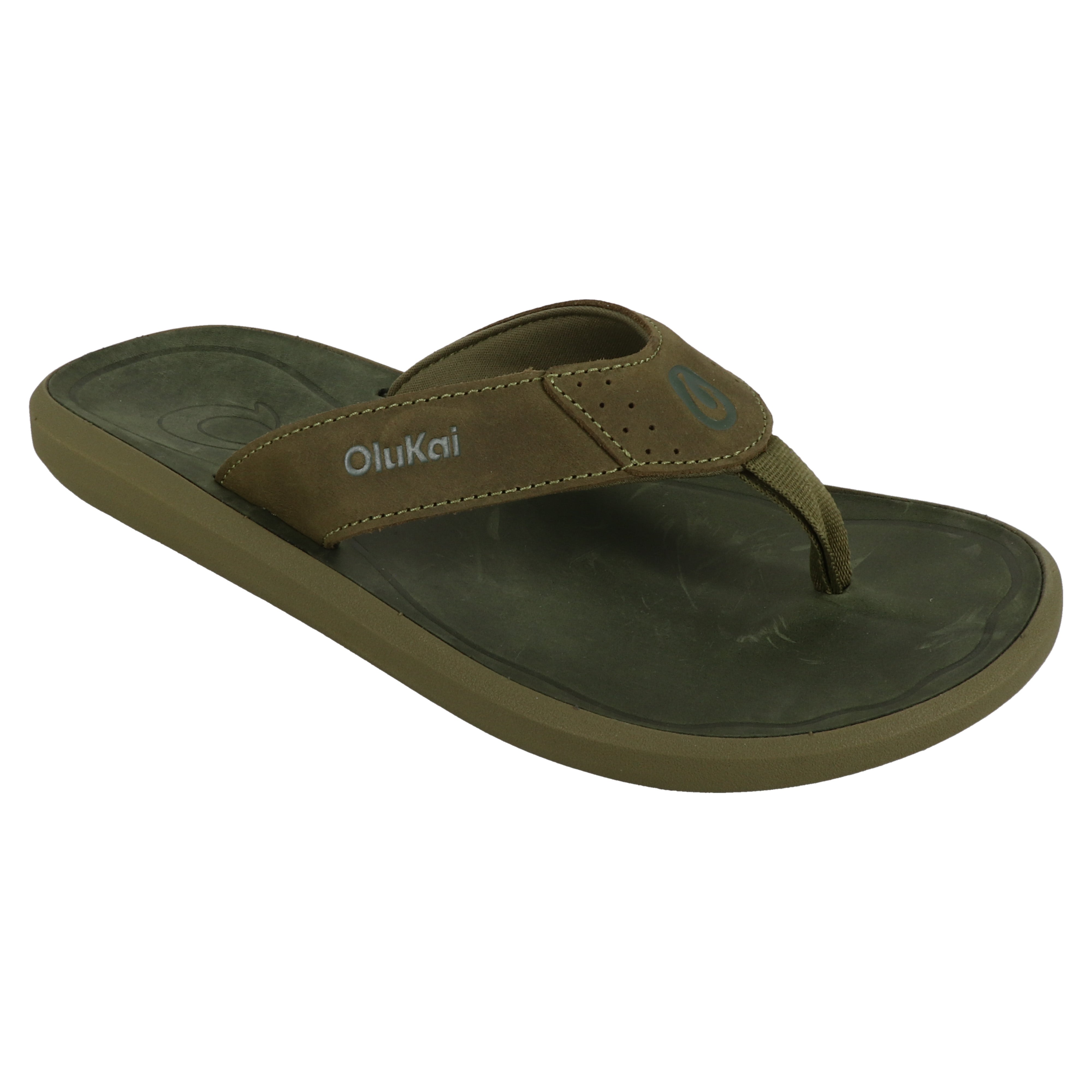Olukai Pili Moss Men's Sandals - Comfortable & Durable Flip Flops for Beach, Pool & Casual Wear