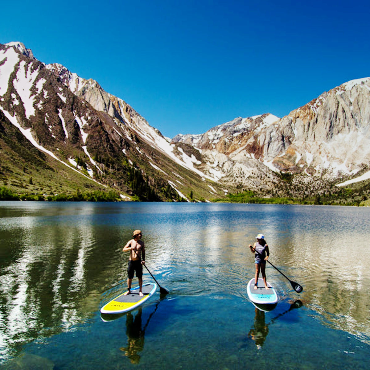 POP 10'6 Rigid Stand Up Paddle Board - Classico Turquoise & Yellow - Perfect for Surfing, Yoga & Fitness on Lakes, Rivers & Oceans
