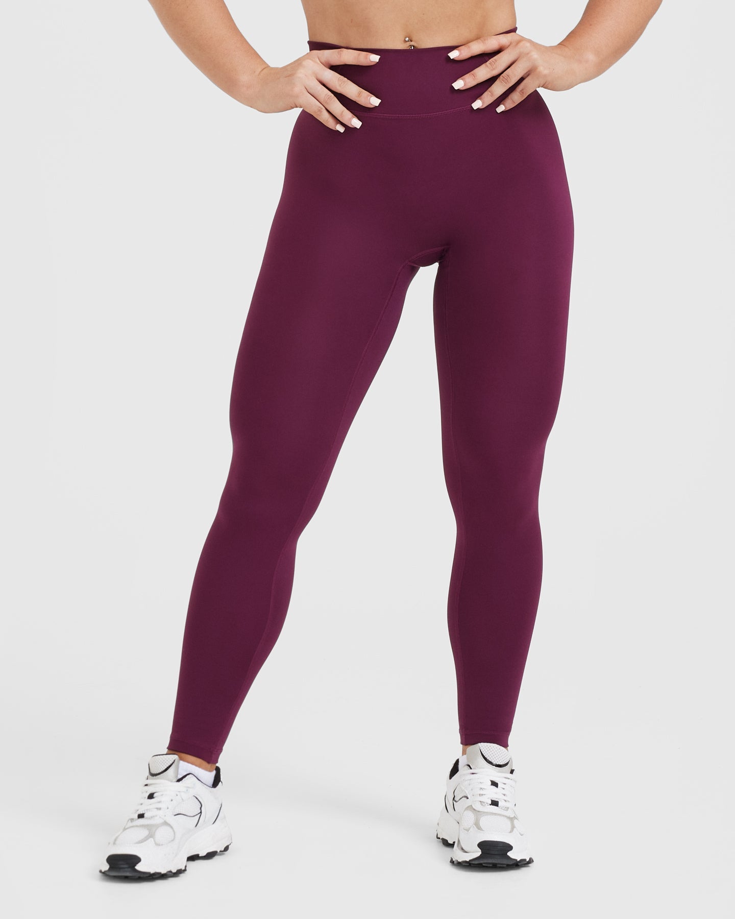 Timeless High Waisted Leggings for Women - Comfortable & Stretchy Yoga Pants - Ripe Fig - Perfect for Workouts, Yoga, Running and Everyday Wear