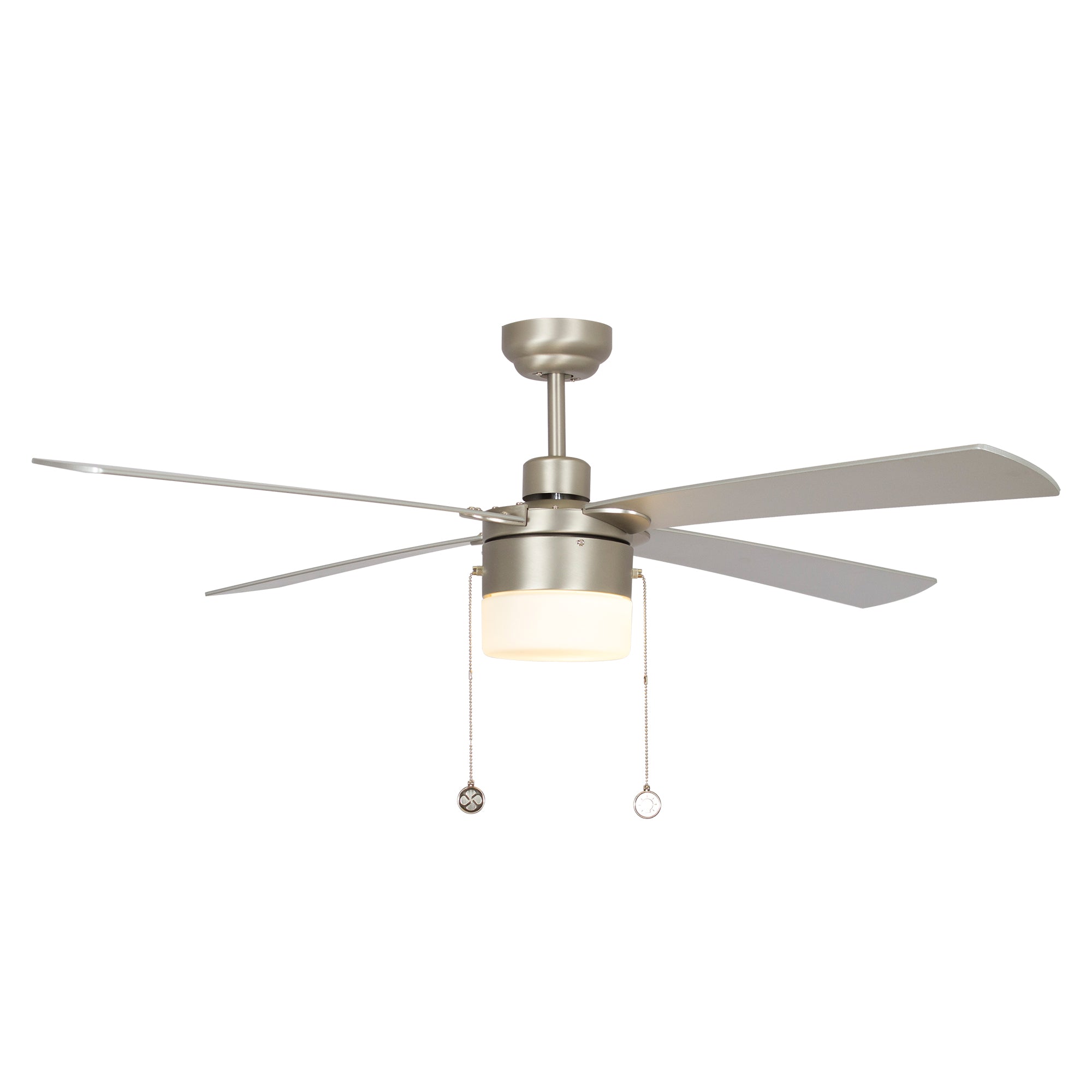 52 Inch Alrich Ceiling Fan with LED Light and Pull Chain - Energy Efficient Indoor Cooling for Living Room, Bedroom, and Patio
