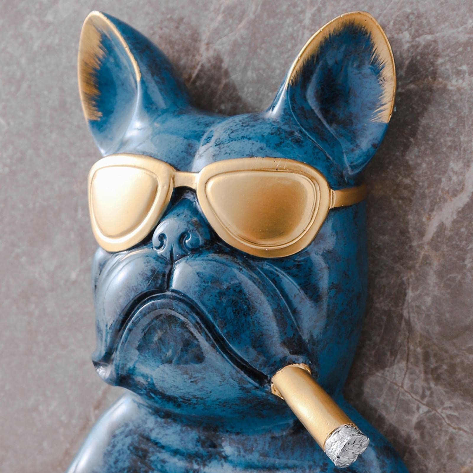 Cartoon Dog Paper Towel Holder & Tissue Dispenser - Cute Bathroom Decor for Kitchen, Washroom, Hotel | Blue Animal Sculpture Organizer - Perfect for Home, Office, and Restaurant Use