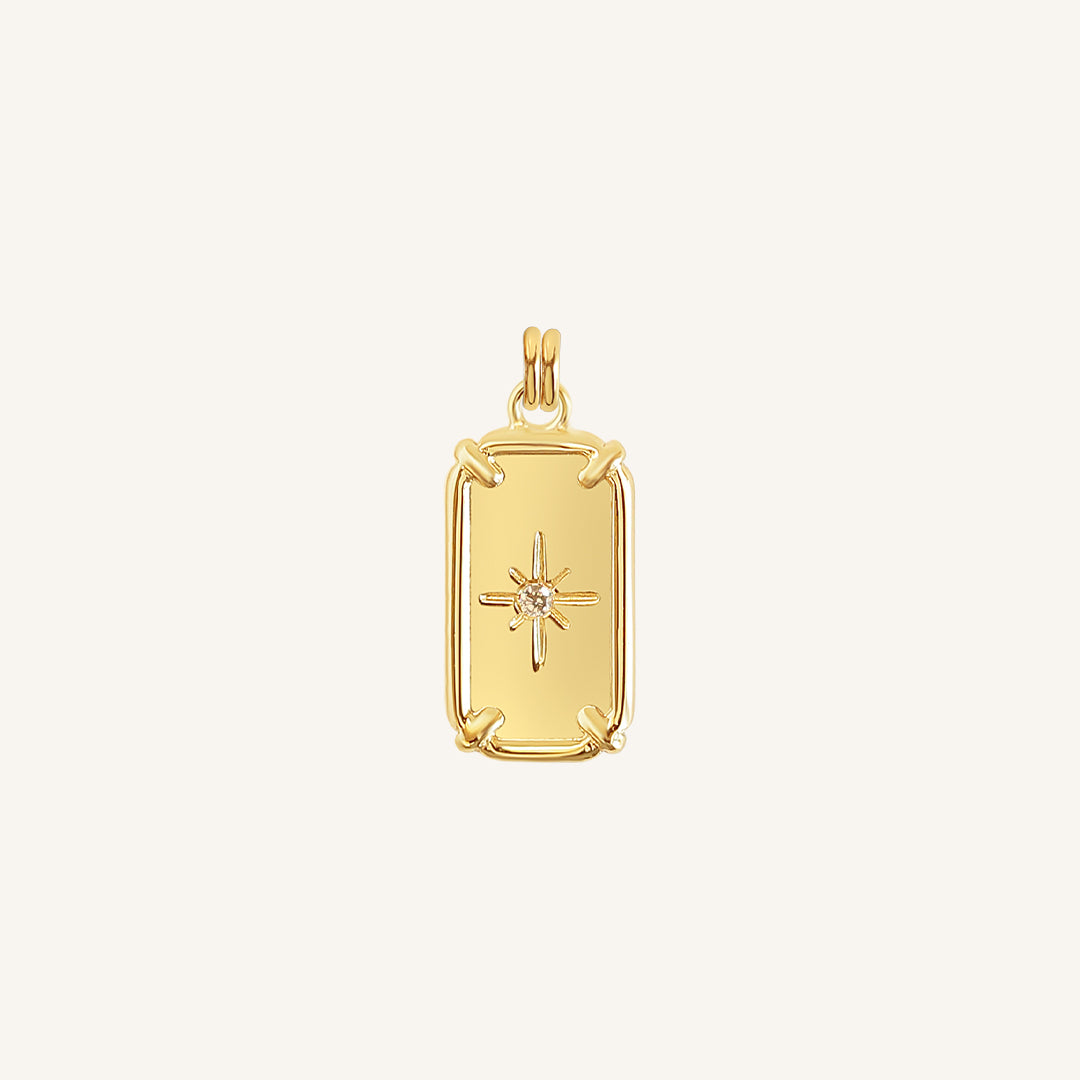 Natural Citrine Gemstone Ingot Charm Pendant - Wealth & Prosperity Jewelry for Necklace, Bracelet & Gift Giving - Perfect for Feng Shui, Meditation & Positive Energy