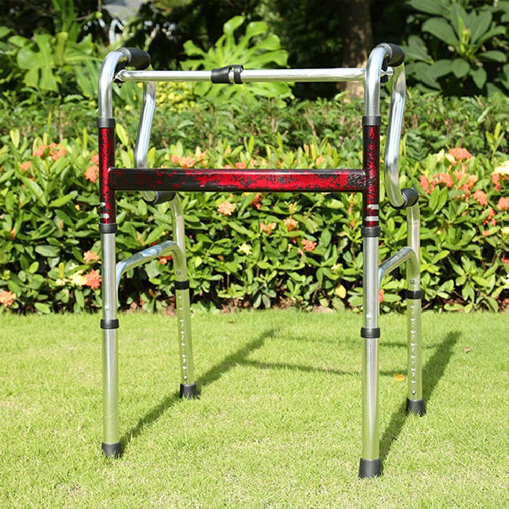 Lightweight Folding Rollator Walker with Seat for Seniors - Adjustable Height 29.6