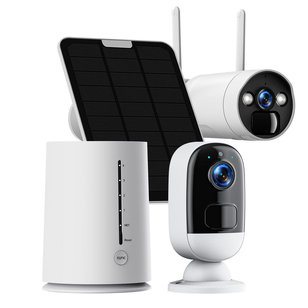 Campark SC05 4MP WiFi Solar Security Camera System with Color Night Vision - Outdoor Wireless Surveillance for Home, Yard, and Business Security