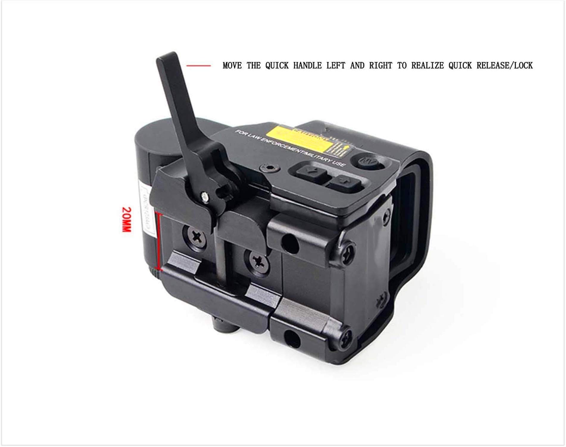 Quick Detach Red/Green Dot Sight for AR-15 Rifle - 558 Holographic Metal Sight with Black Finish | Perfect for Tactical Shooting, Hunting & Airsoft Use