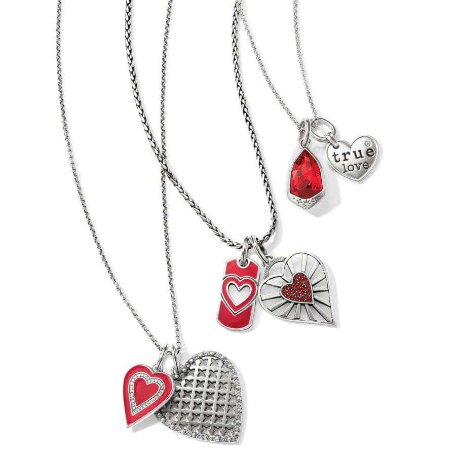 Beloved Heart Amulet Necklace - Elegant Silver Pendant for Women - Perfect Gift for Valentine's Day, Anniversary & Romantic Occasions