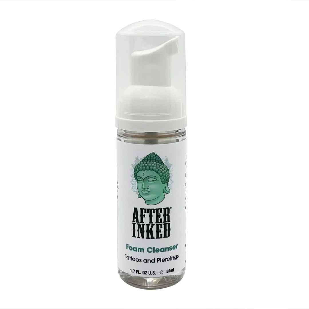 Afterinked Tattoo Aftercare Foam Cleanser 1.7oz - Gentle Piercing & Ink Seal Care for Fresh Tattoos | Perfect for Post-Tattoo Healing & Piercing Maintenance